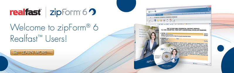 Welcome to zipform� 6Realfast Users!